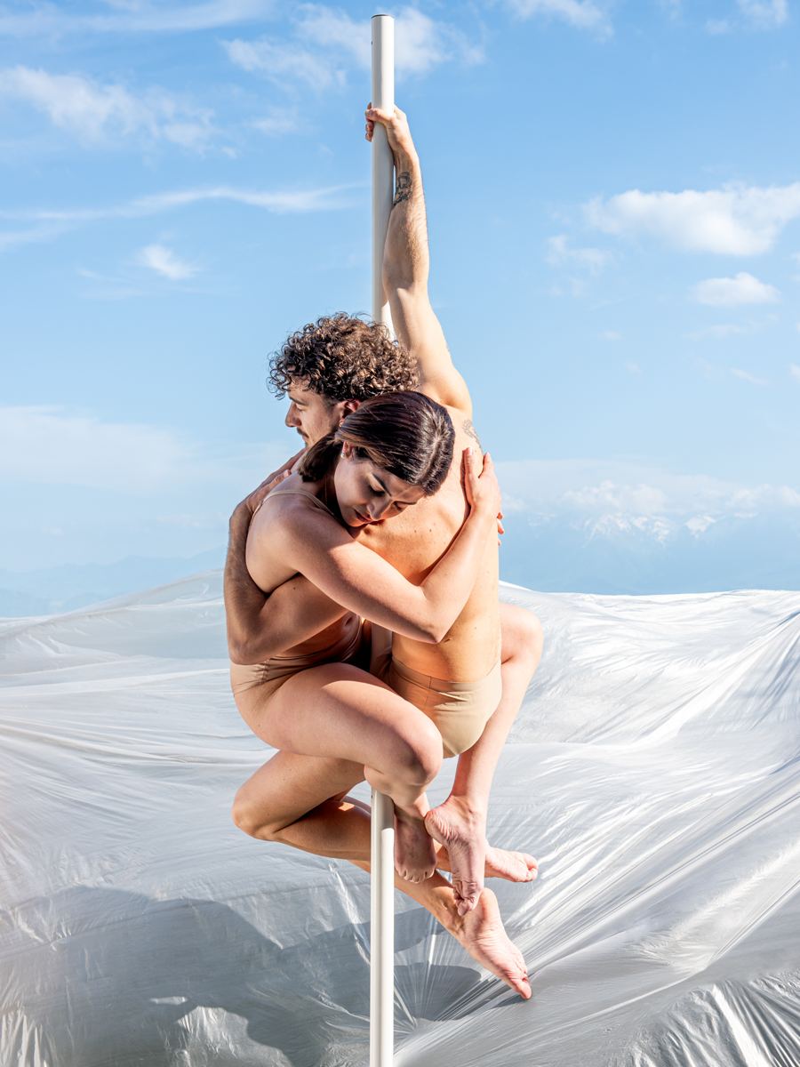 Figura acrobatica sul palo